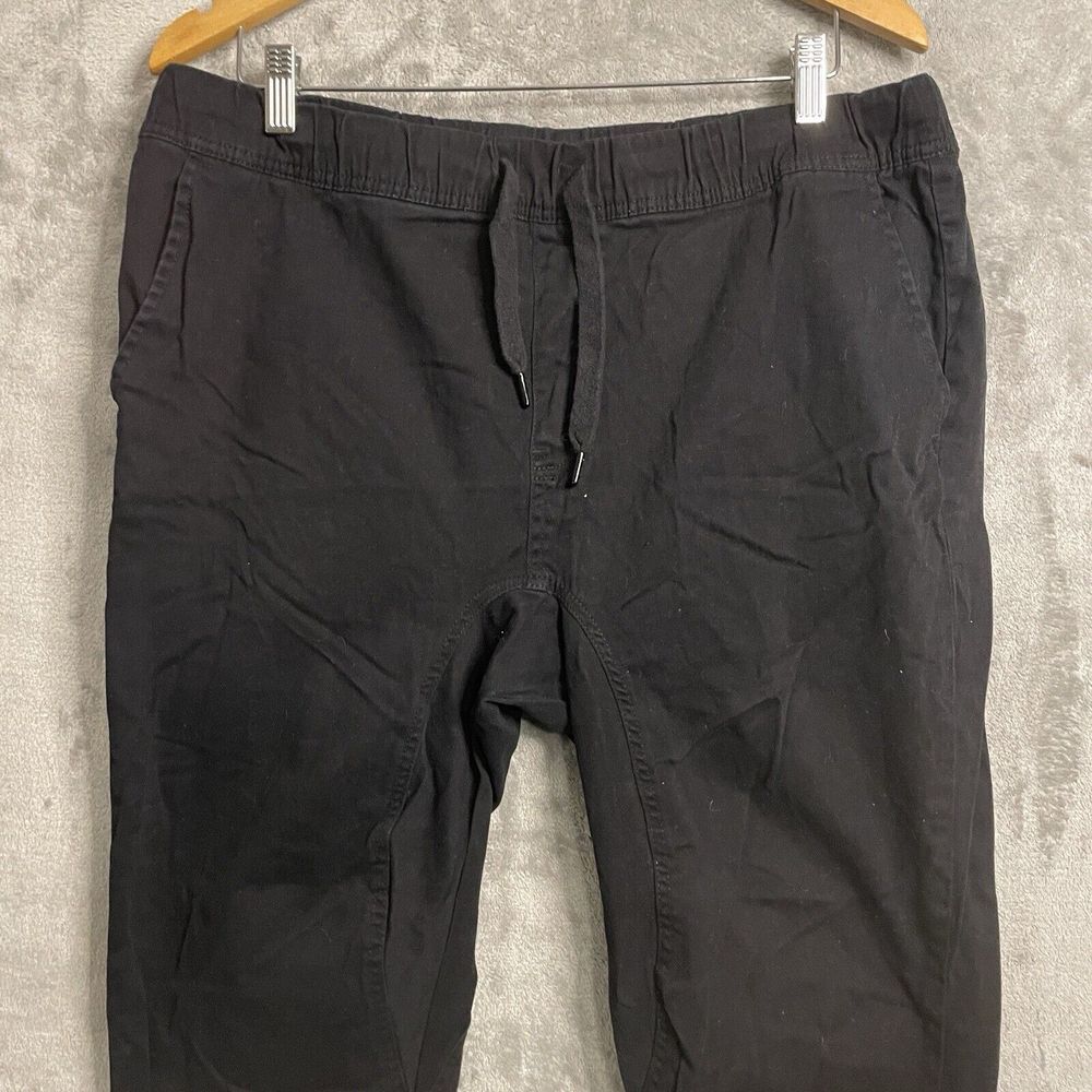 Southpole Flex The Movement Men's XL Jogger Pants Black Flat Front